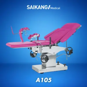 Fauteuil d'Examen Gynécologique Saikang medical Table Gynécologique Électro-Hydraulique a105